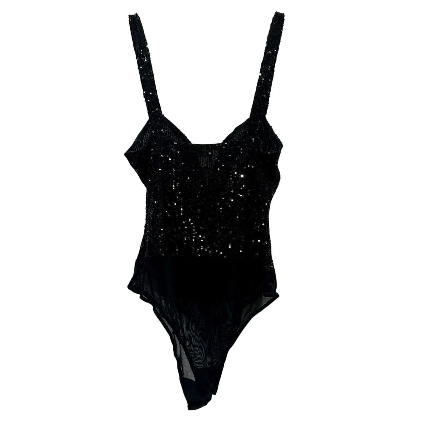 Black Sequin Bodysuit