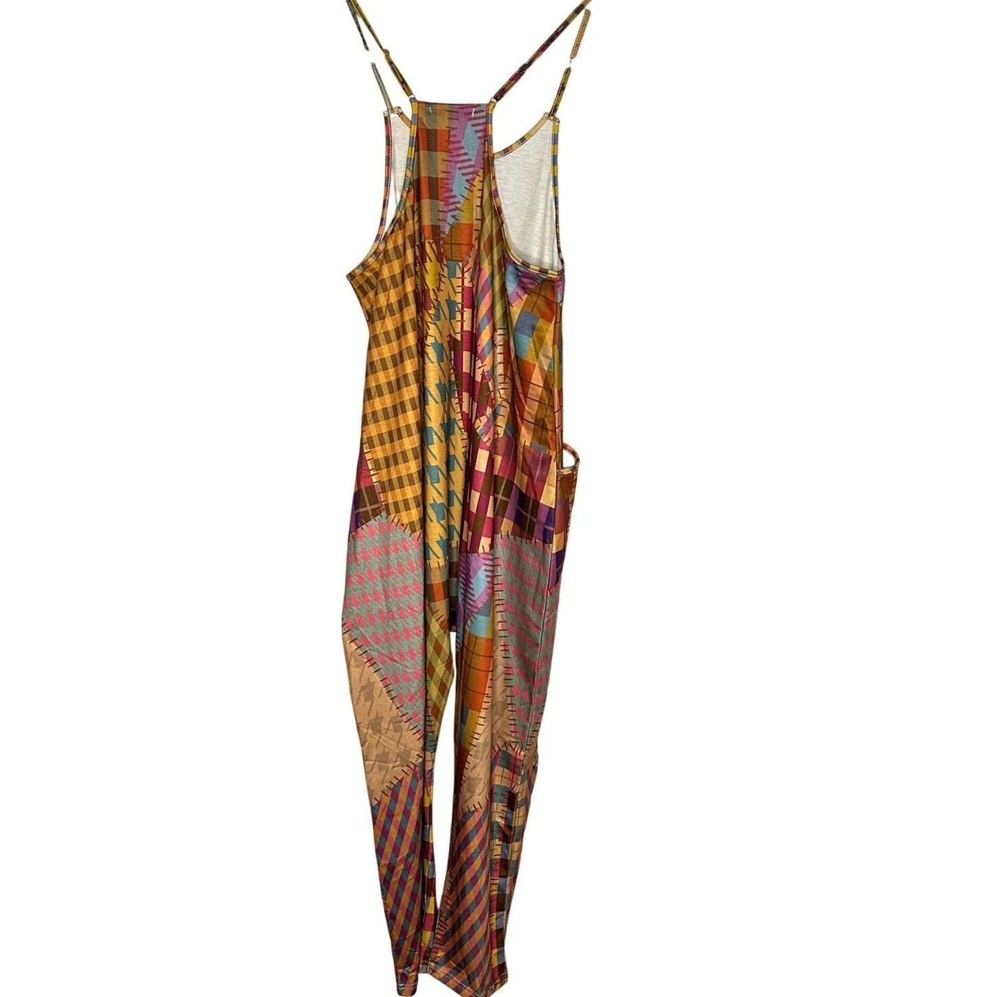 Printed V-Neck Sleeveless Jumpsuit – Multi
