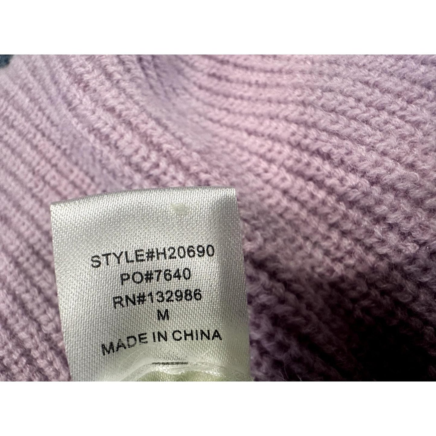 Green/Purple High Neck Sweater