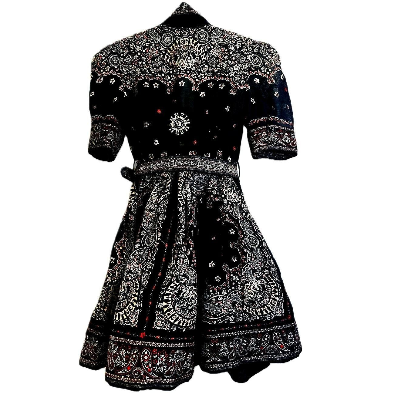 Matchmaker Bandana-Print Mini Dress – Black Bandana