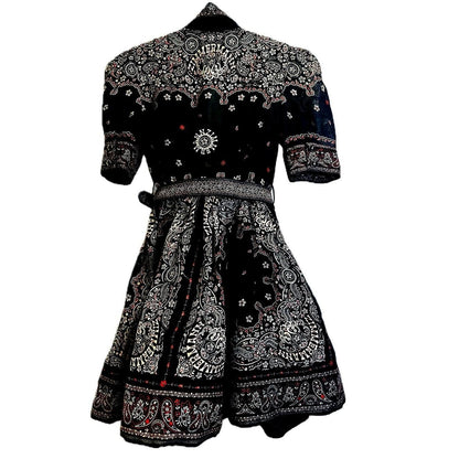 Matchmaker Bandana-Print Mini Dress – Black Bandana