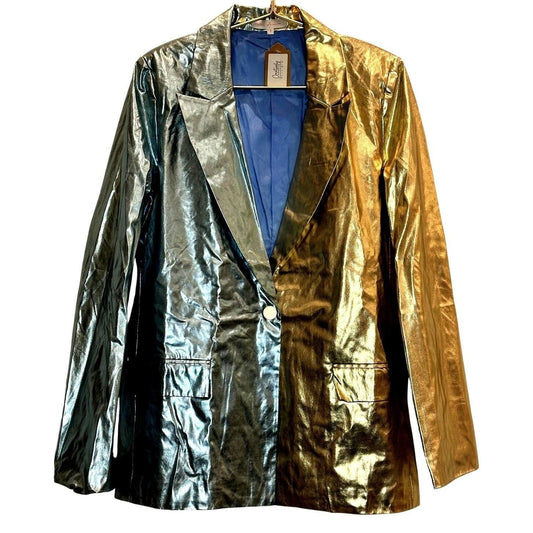 Metallic Moment Colorblock Blazer