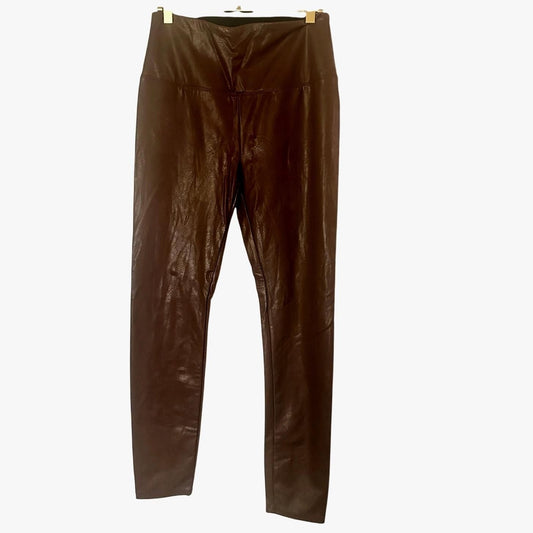 Brown Leather Leggings