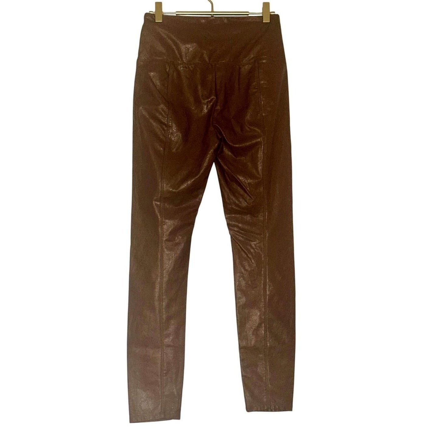 Brown Leather Leggings
