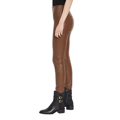 Brown Leather Leggings