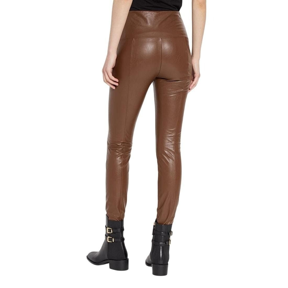 Brown Leather Leggings