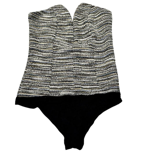 Leader V-Neck Strapless Bodysuit – Tweed