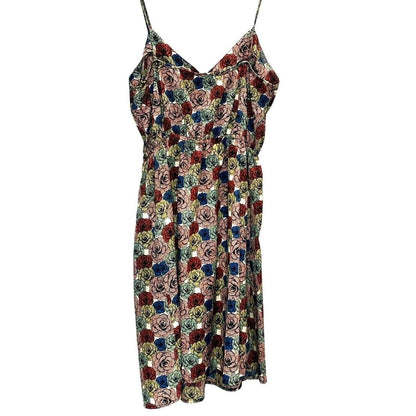 Satin Slip Mini Dress – Ivory Floral
