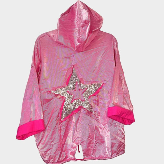 Shine Like a Star Italian Moto Jacket – Fuchsia