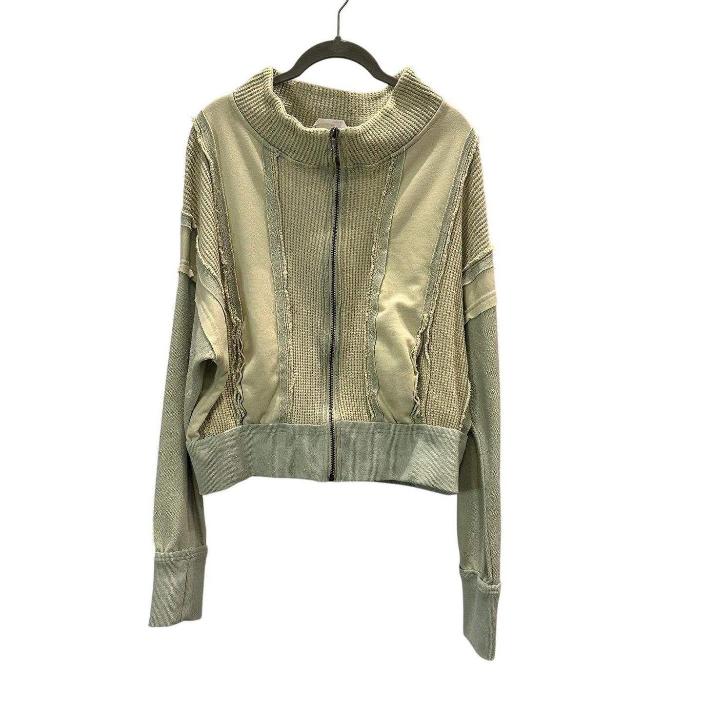 Lime Green Zip-Up Thermal Jacket