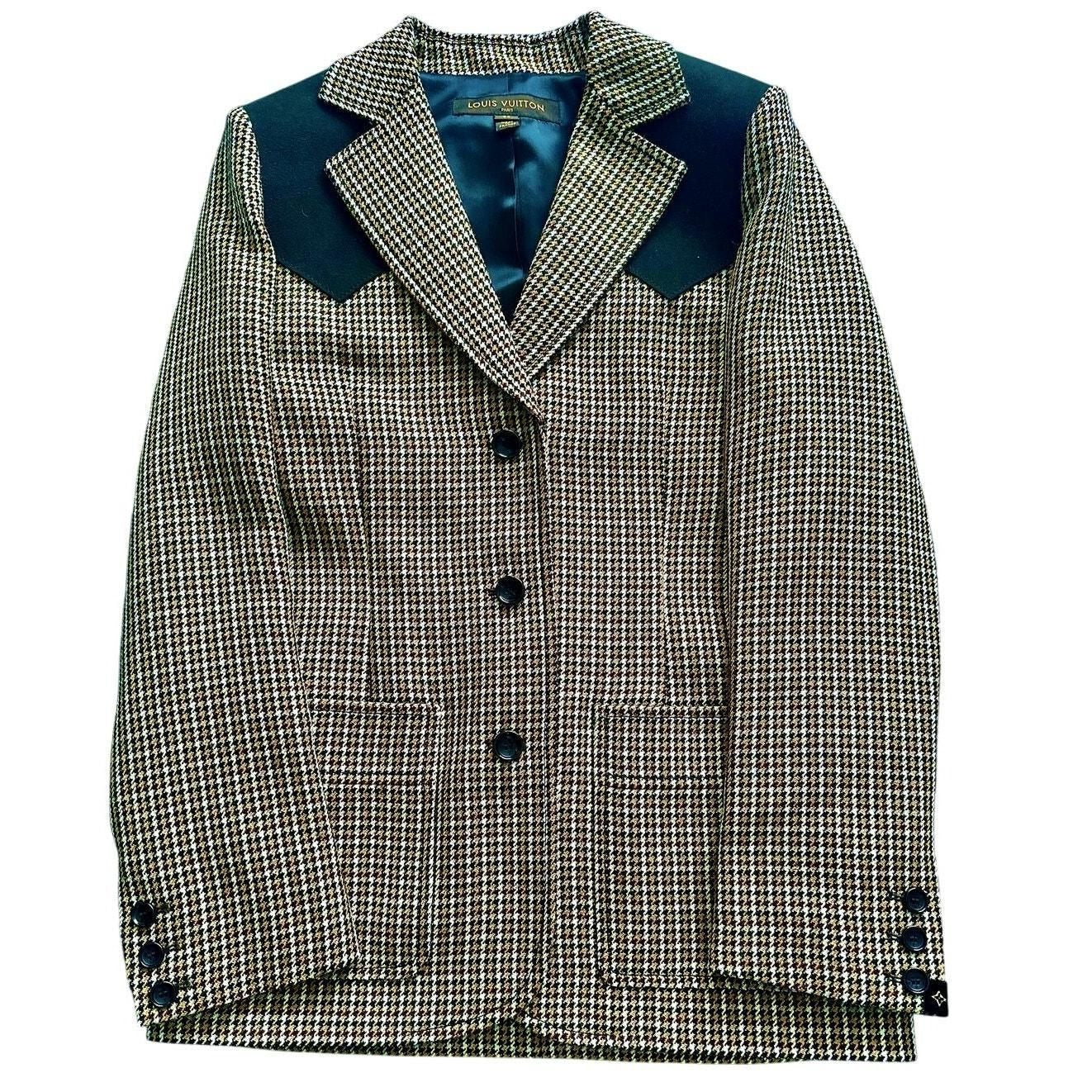 Wool Houndstooth Blazer