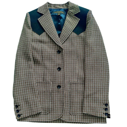 Wool Houndstooth Blazer