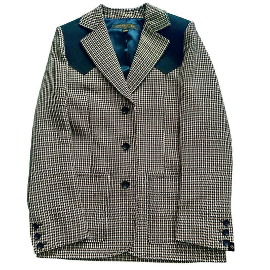 Wool Houndstooth Blazer