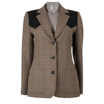 Wool Houndstooth Blazer