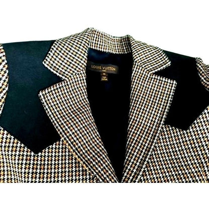 Wool Houndstooth Blazer