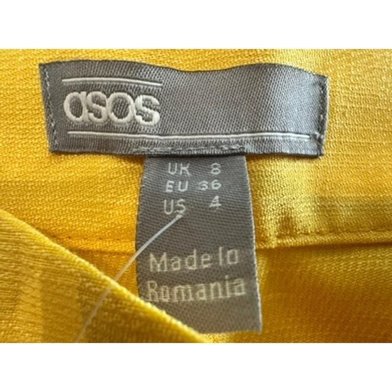 Interlock Wide-Leg Pants – Yellow