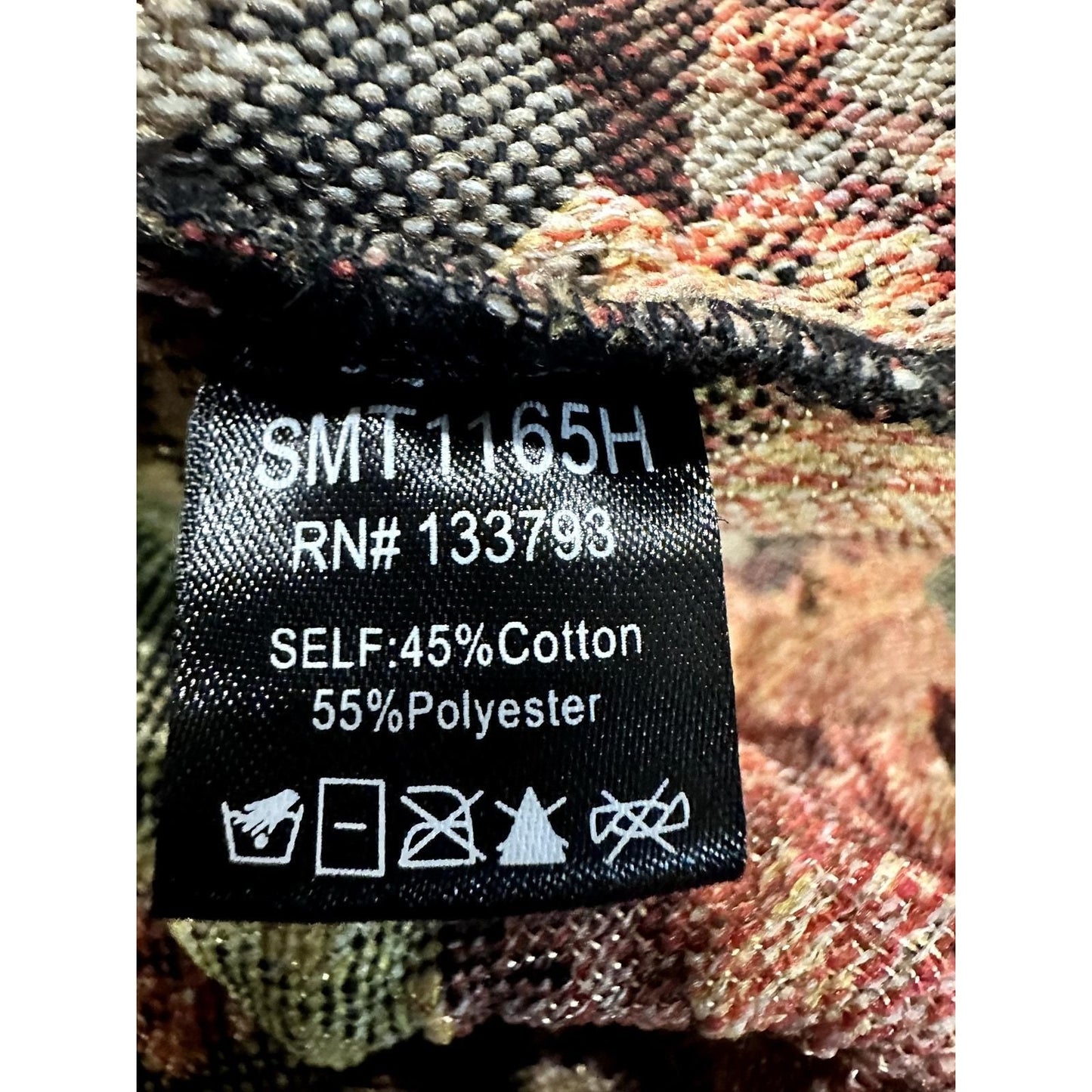 Mixed-Media Floral Patch Button-Down Shirt