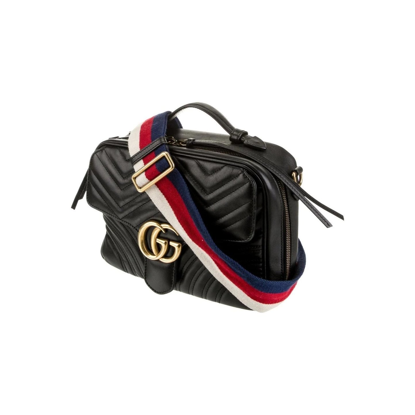 GG Marmont Sylvie Web Top Handle Satchel