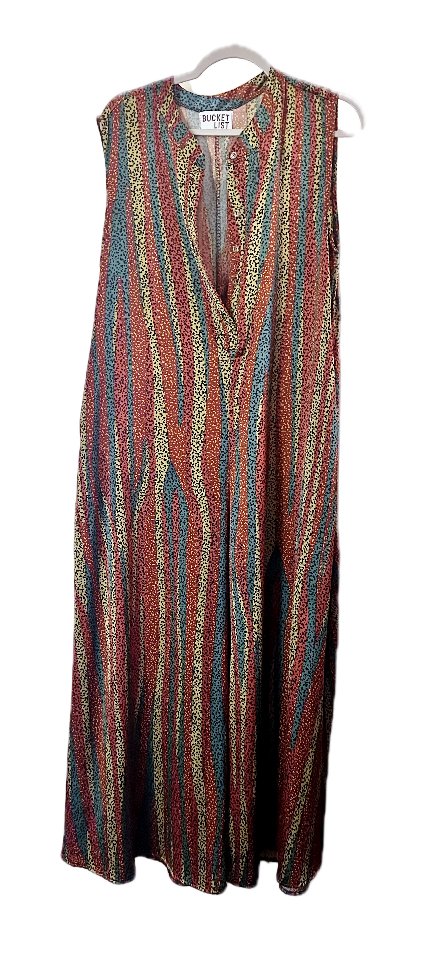 Animal Print Wide Leg Jumpsuit