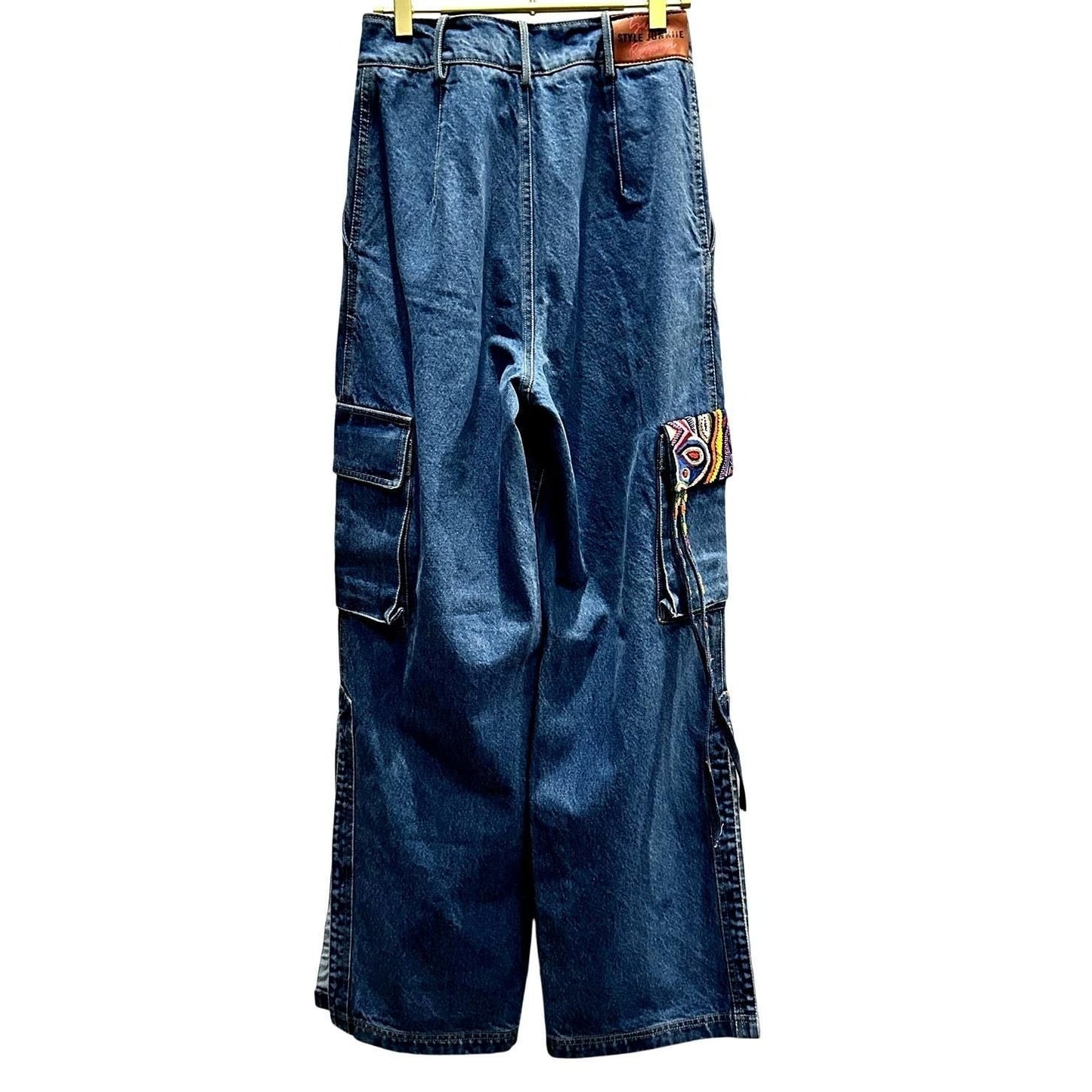 Denim Cargo Pants