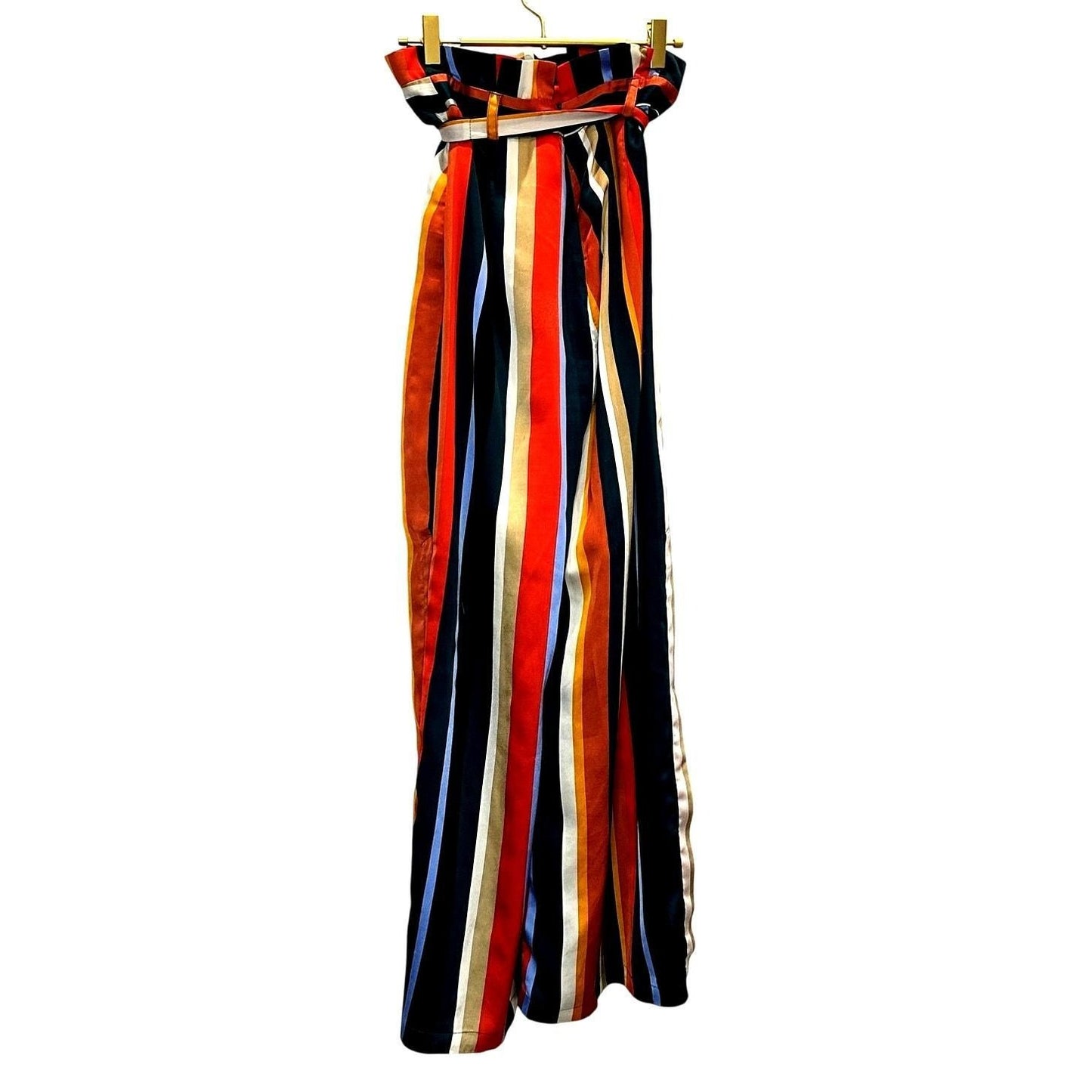 Palm Canyon Striped Wide-Leg Pants – Multicolor