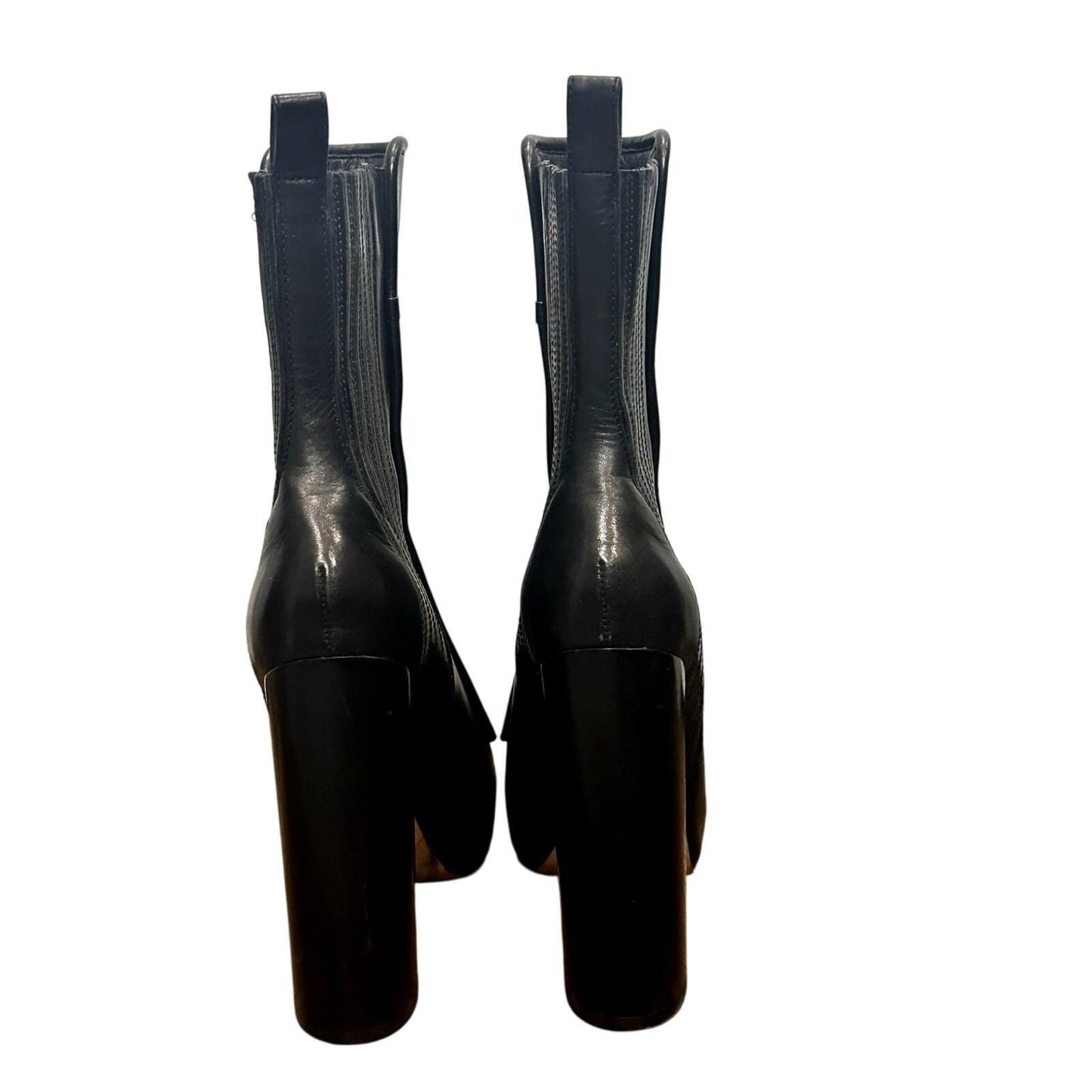 Addison Leather Platform Boots – Black