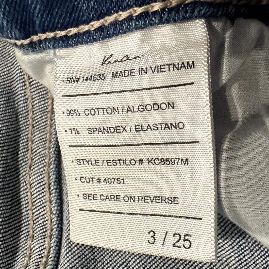 Hi-Rise Slim Tapered Jeans – Light Wash Denim