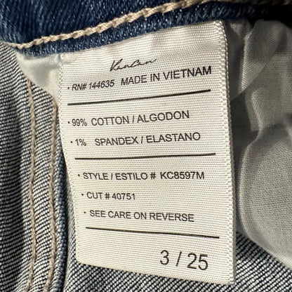 Hi-Rise Slim Tapered Jeans – Light Wash Denim