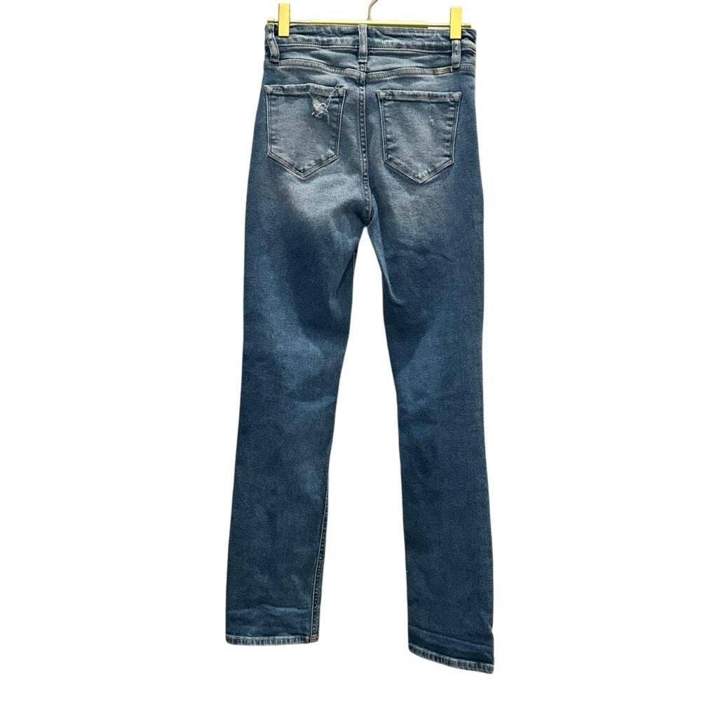 Hi-Rise Slim Tapered Jeans – Light Wash Denim