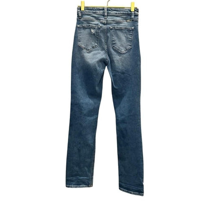 Hi-Rise Slim Tapered Jeans – Light Wash Denim