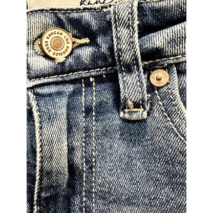 Hi-Rise Slim Tapered Jeans – Light Wash Denim
