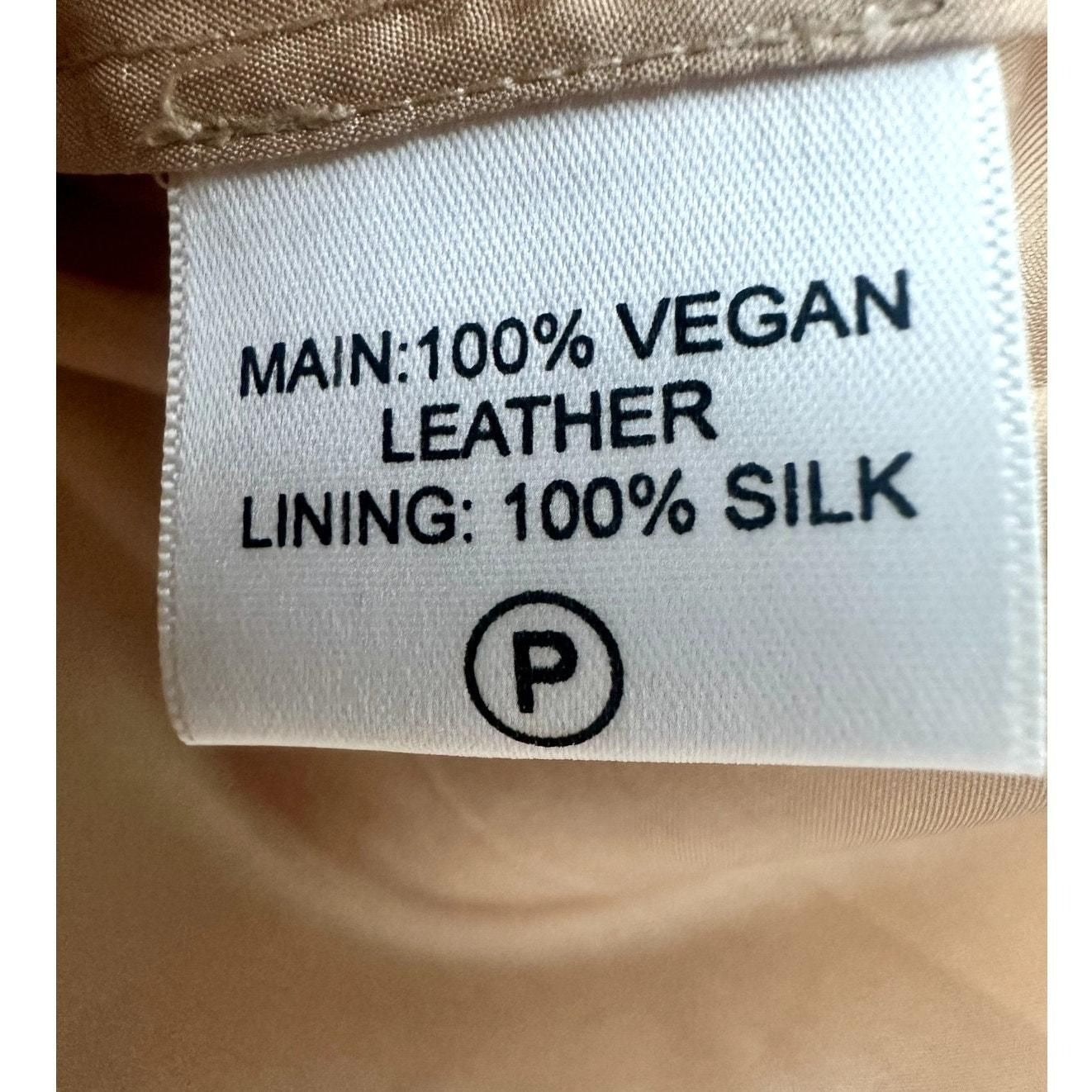 Mixed Metallic Vegan Leather Skirt