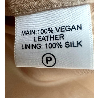 Mixed Metallic Vegan Leather Skirt