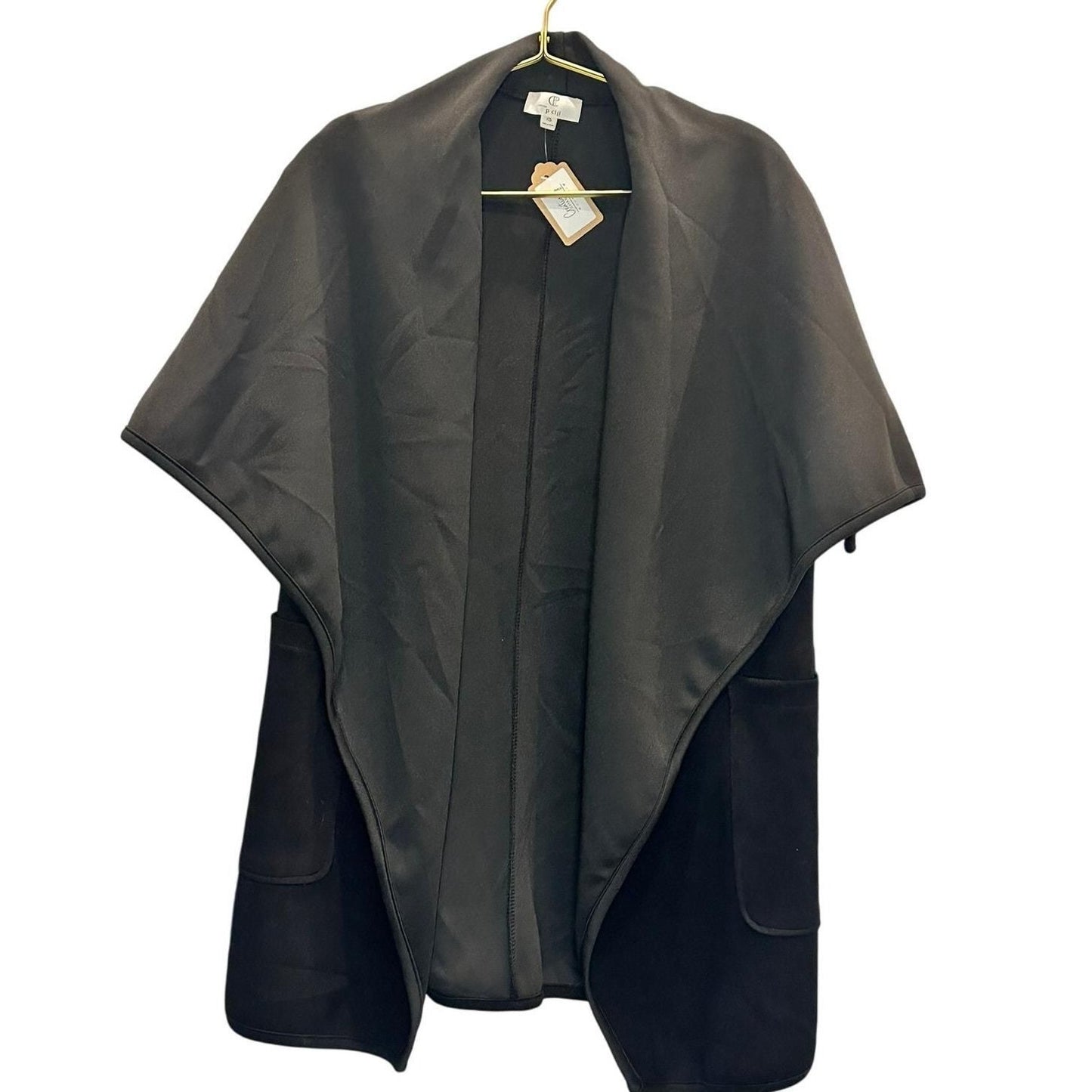 Butter Modal Cape Cardigan – Black