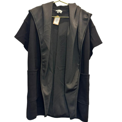 Butter Modal Cape Cardigan – Black