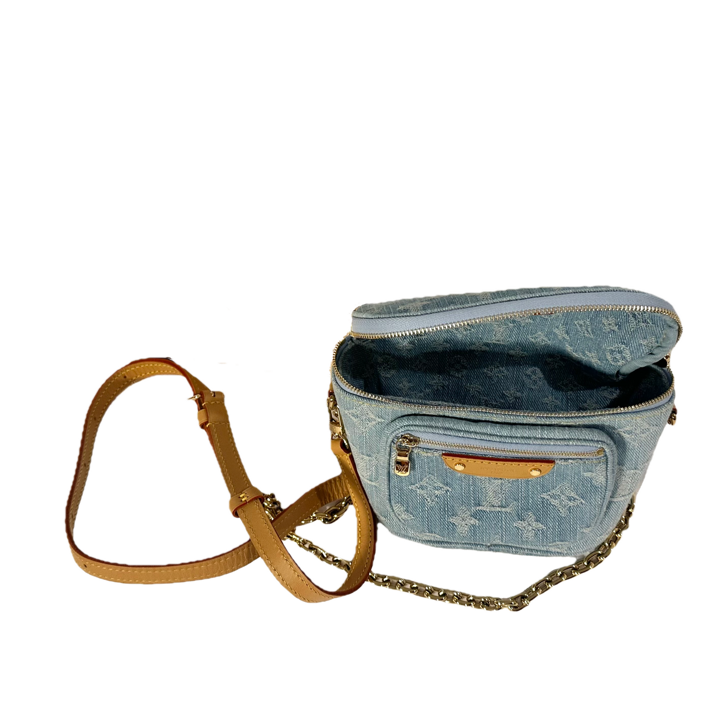Mini Denim Bum Bag - Sky Blue