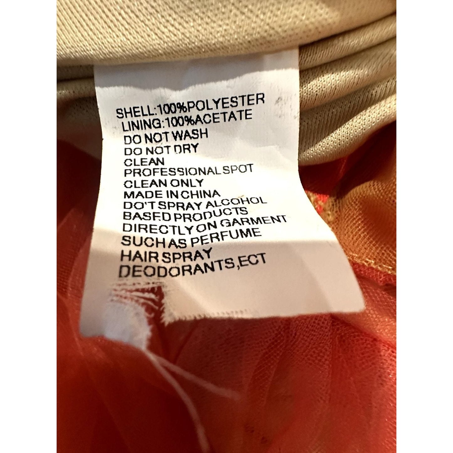 Cross Front Tulle Dress – Orange