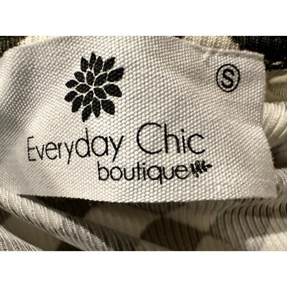 Checkered Cowl Neck Tank