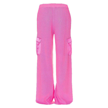 Saph Knit Cargo Pants – Pink