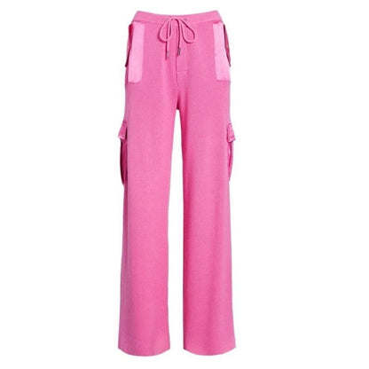 Saph Knit Cargo Pants – Pink