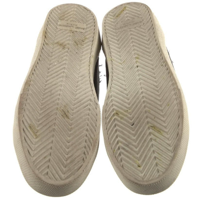 Signature Logo Distressed Canvas Sneakers – Black