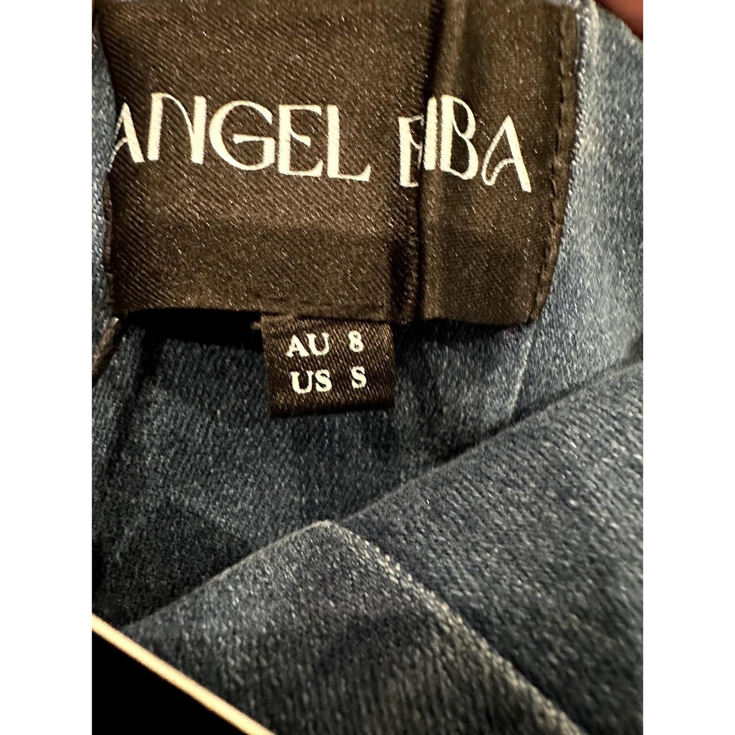 Ruffle Sleeve Denim Romper – Light Denim
