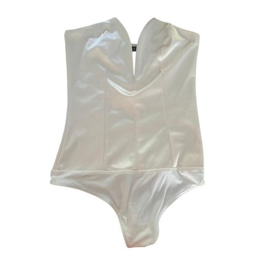Satin V-Neck Bodysuit