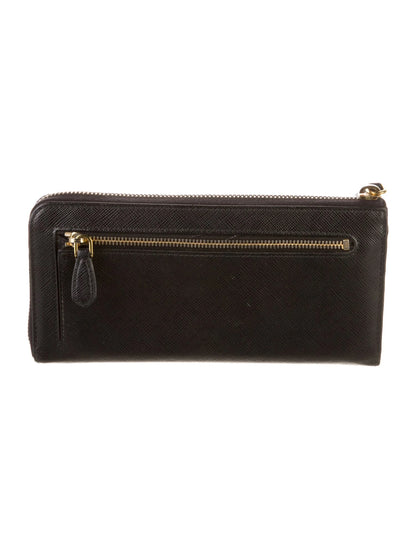 Saffiano Leather Zip-Around Wallet