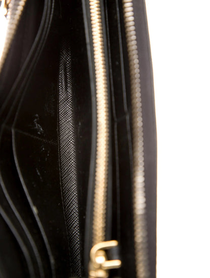Saffiano Leather Zip-Around Wallet