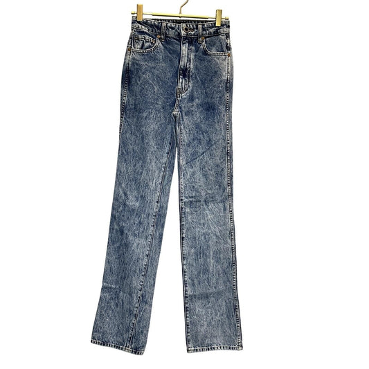 Danielle High-Rise Straight Jeans – Acid-Wash Blue