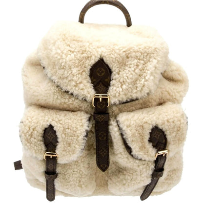 Monogram Shearling Ski Backpack