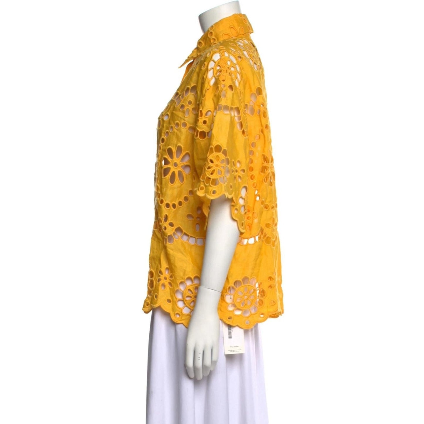 Pop Broderie Anglaise Linen Shirt – Mango