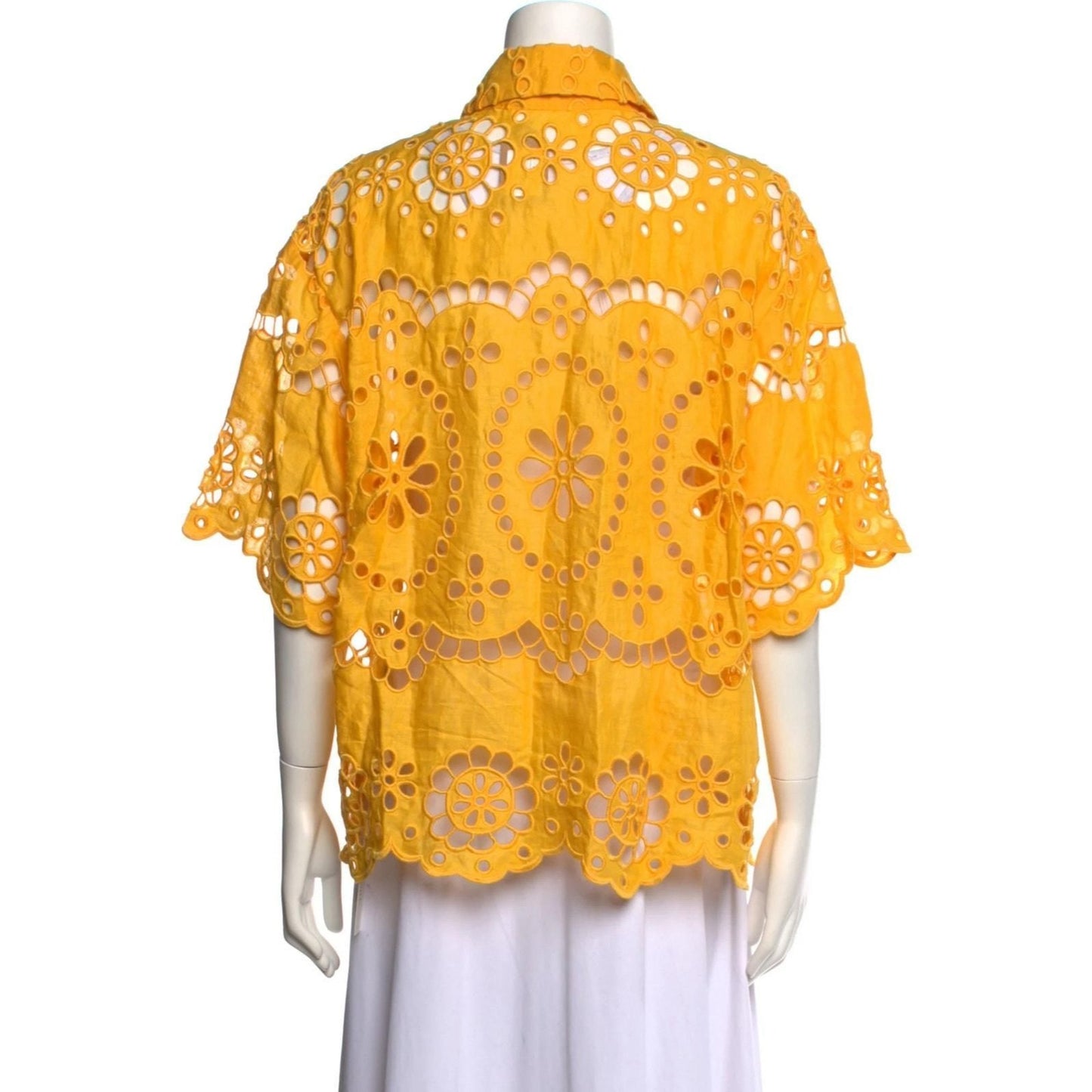 Pop Broderie Anglaise Linen Shirt – Mango