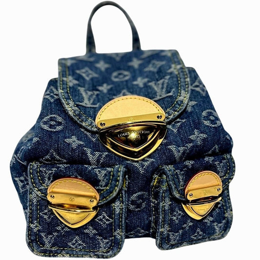Venice Backpack – Monogram Denim Blue